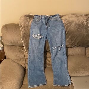 Abercrombie & Fitch Blue Straight Leg Jeans